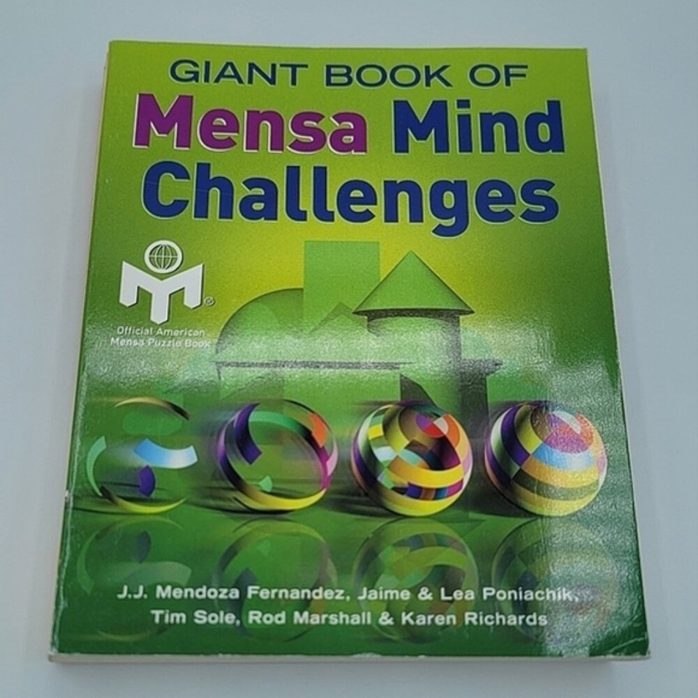 The Giant Book Of Mensa Mind Challenges  Math Resource  Education  Book